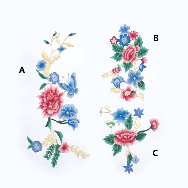 Sewon Embroidered AppliquesEmbroidered FlowersSewon Etsy