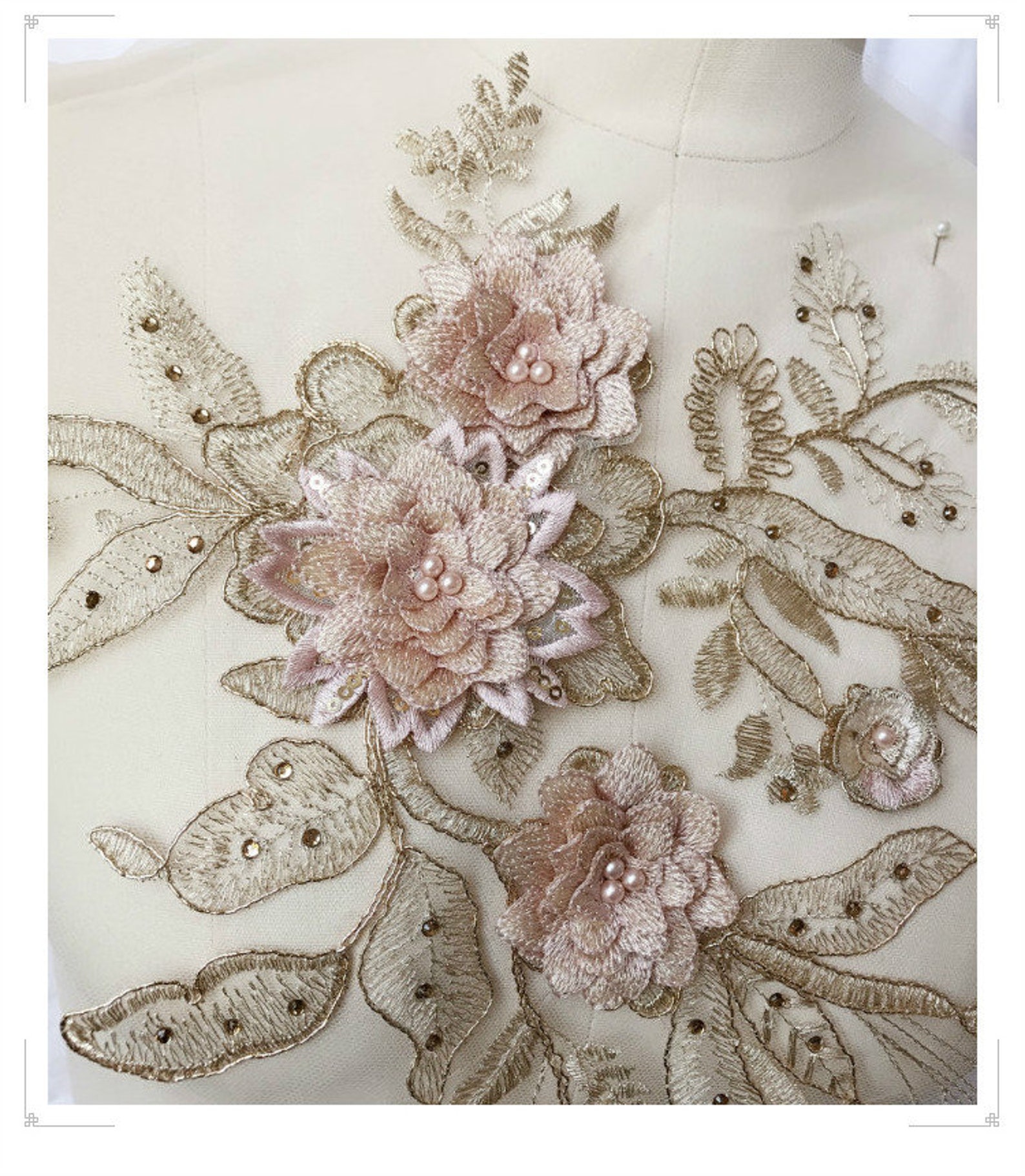 Sewon Embroidered Appliquesembroidered Flowermulticolor Etsy