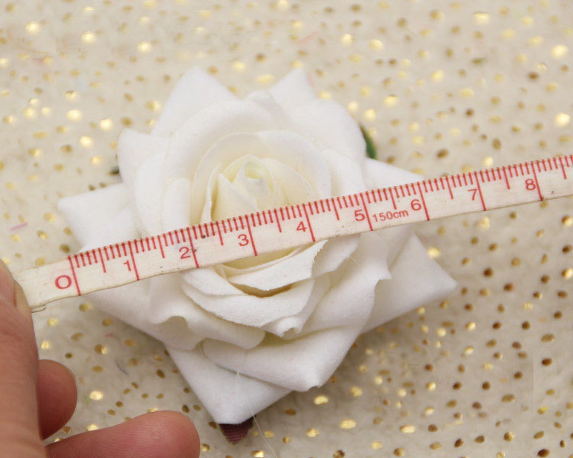 10 Pcs Rose Heads Artificial Silk Flowers,2.36",hair Accessories Flower ...