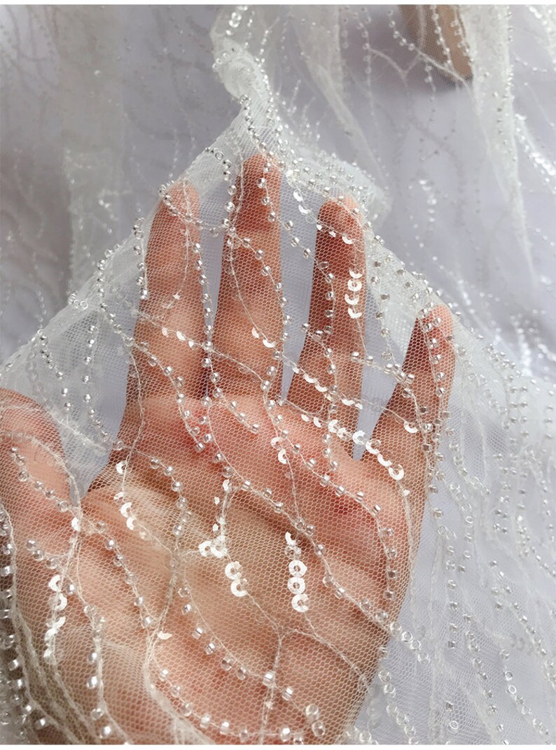 Width 51.18 inches lace fabric,embroidered lace,beaded lace fabric,3D lace fabric,lace for DIY dress 223-11