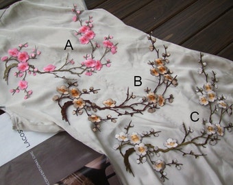 Embroidery Flowers Appliques,Patches For Wedding Supplies,Iron-on For Dress,For fashion,Bridal Flower,Headpiece(44-3)