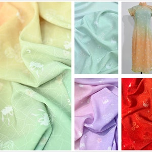 1 meter Chinese Hanfu fabric,traditional Jade Hare fabric, satin fabric,Chinese cheongsam fabric(226-24)