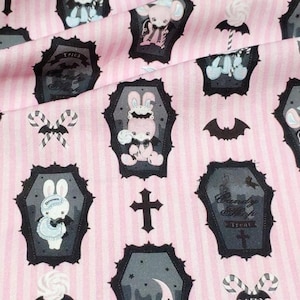 90cmx105cm süßer Bärnkaninchenstoff, DIY Ruskirt, für Kleidungskawaii, Puppenherstellung(238-43)