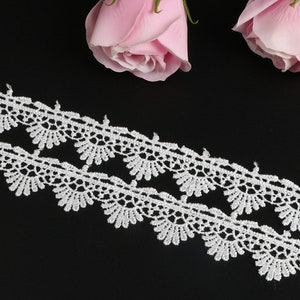 2 yards Width 0.98 inches Milk white lace trim, lace trim, trim lace for DIY dress,For flowers(181-61)