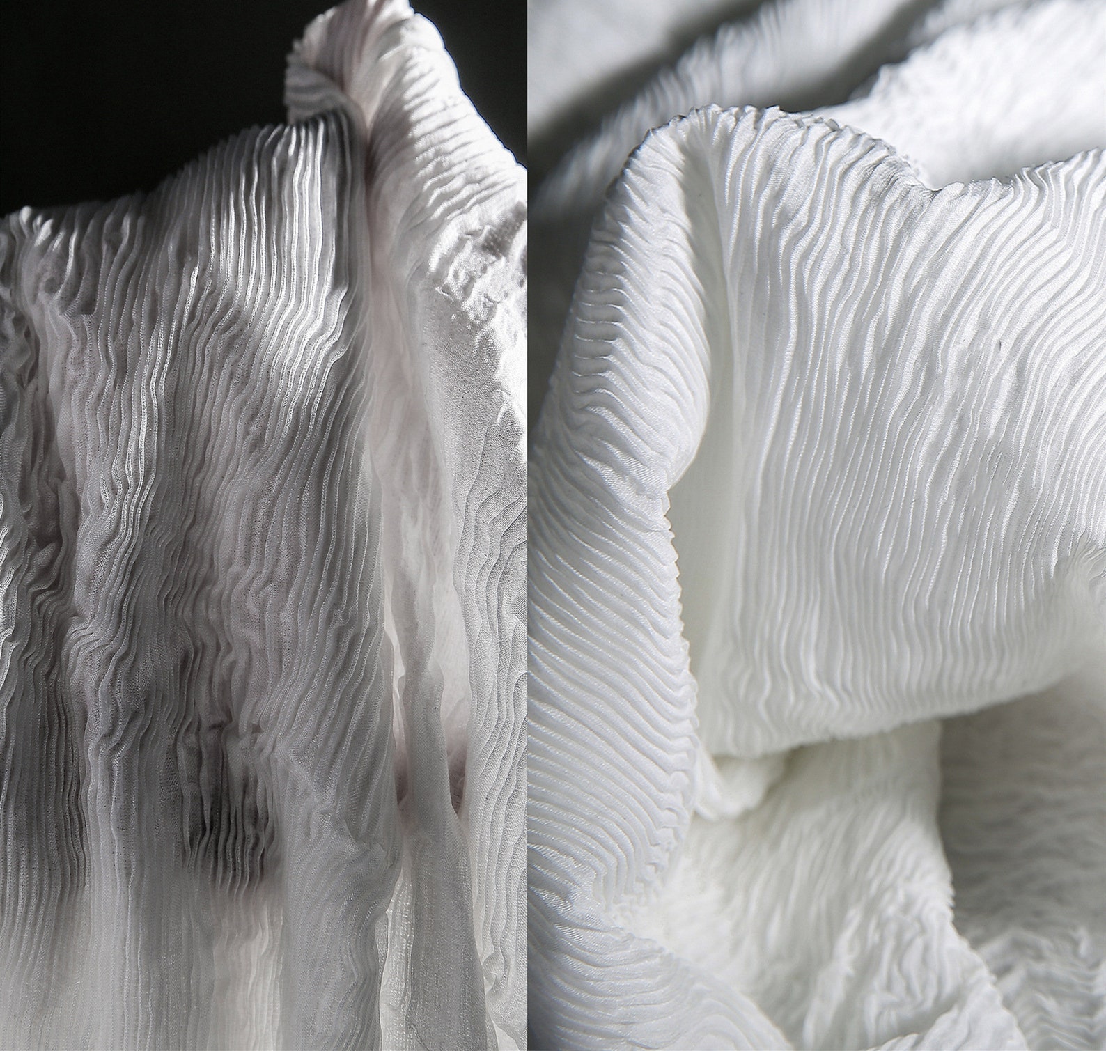 Width 57.08'' white wrinkle fabricfashion fabric for Etsy