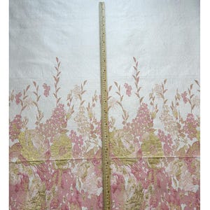 1 meter lyxigt broderat blommigt tyg av hög kvalitet, brokadmaterial för klädsömnad, elegant guldtrådstextil för klänningar och högtidskläder bild 4