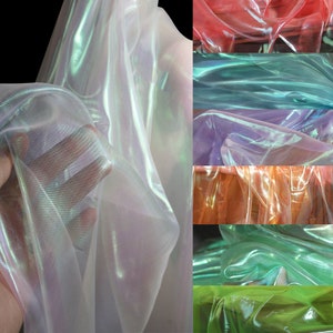 0.5 meter Width 57.08&#39;&#39; Mirage organza fabric,translucent organza fabric for DIY dress,fashion fabric(246-13)