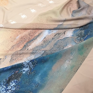 1 meter Width 59.05''  landscape chiffon lace fabric,landscape chiffon fabric,Lolita fabric,for DIY Ruskirt,for Chinese Hanfu(233-16)