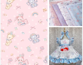 50cmx140cm lovely peach fabric,3 colors Lolita fabric,for DIY Ruskirt,for kawaii Dress,for dolling making 253-26