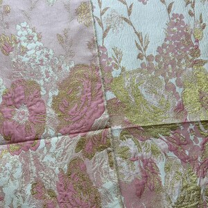 1 meter lyxigt broderat blommigt tyg av hög kvalitet, brokadmaterial för klädsömnad, elegant guldtrådstextil för klänningar och högtidskläder bild 6