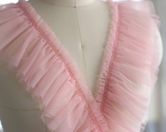 Width 3.93 inches Pleated lace trim,lace for DIY dress,for child(95-260)