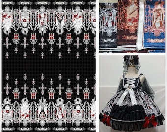 145cmx145cm  double edge fabric,3 colors Lolita fabric,for DIY Ruskirt,for kawaii Dress,for dolling making(241-8)