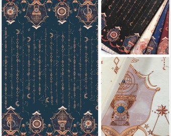 Width 140cm lovely constellation fabric,4 colors Lolita fabric,for DIY Ruskirt,for kawaii Dress,for dolling making(254-5)