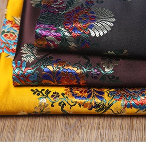 0.5 meter width 75cm Embroidery Jacquard fabric,flower Jacquard fashion fabric,multi-color brocade fabric(243-18)