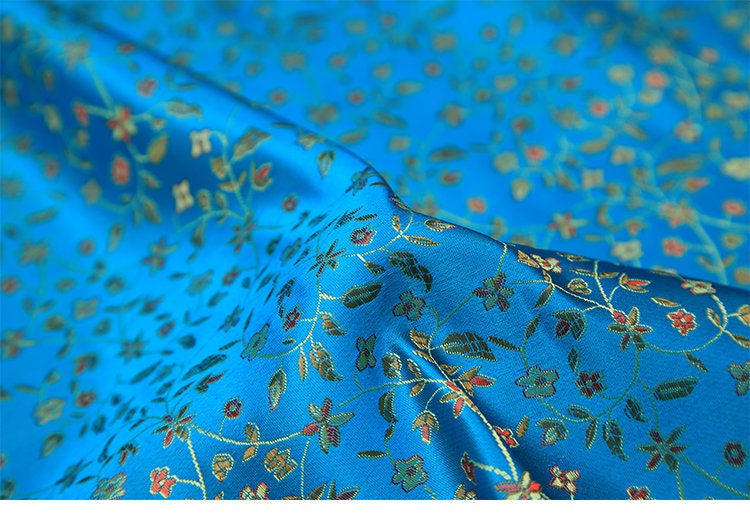 0.5 Meter Width 90cm Embroidery Jacquard Fabric Flower Etsy