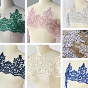 Width 8.27 inches lace trim,12 colors flowers embroidered lace,floral lace trim, trim lace for DIY dress (45-8)