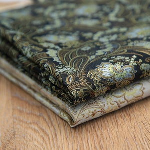 0.5 meter width 90cm Embroidery Jacquard fabric,flower Jacquard fashion fabric,multi-color brocade fabric(243-12)