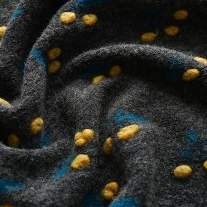 0,5 mètre de largeur 59,05 '' Automne et hiver Tissu de laine épais tissu grossier Tweed Tissu, tissu 3D pour manteau de bricolage (261-2)