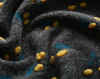 0,5 mètre de largeur 59,05 '' Automne et hiver Tissu de laine épais tissu grossier Tweed Tissu, tissu 3D pour manteau de bricolage (261-2)