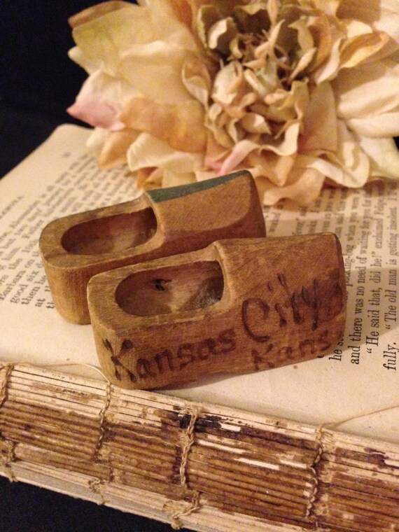 mini wooden clogs