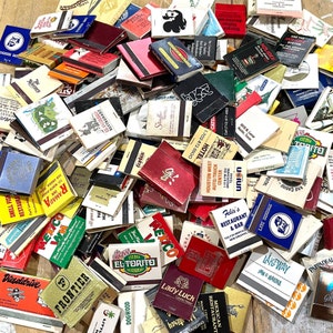 10 Vintage matchbooks random assortment lot match books match boxes