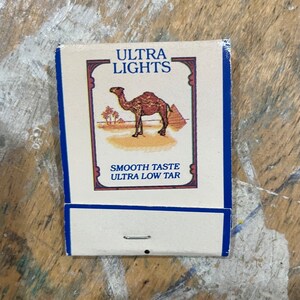 Vintage Camel cigarettes matchbook, Joe Camel matches