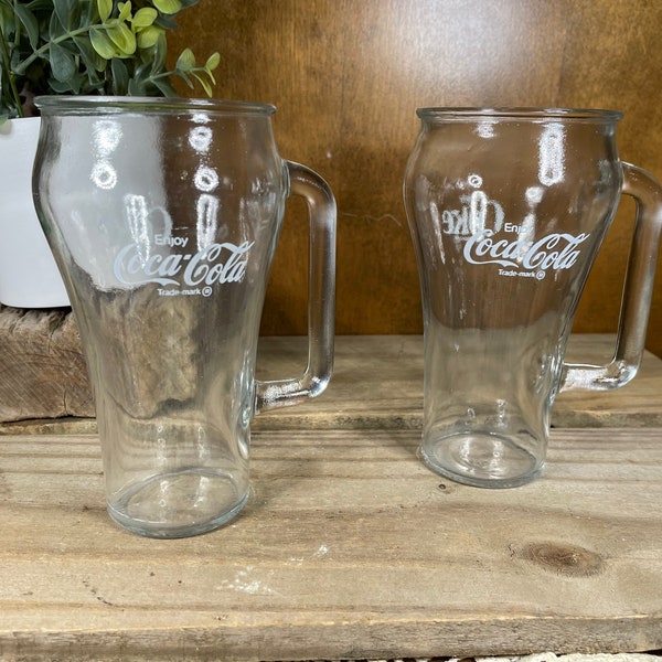 Vintage Coke Glasses Etsy