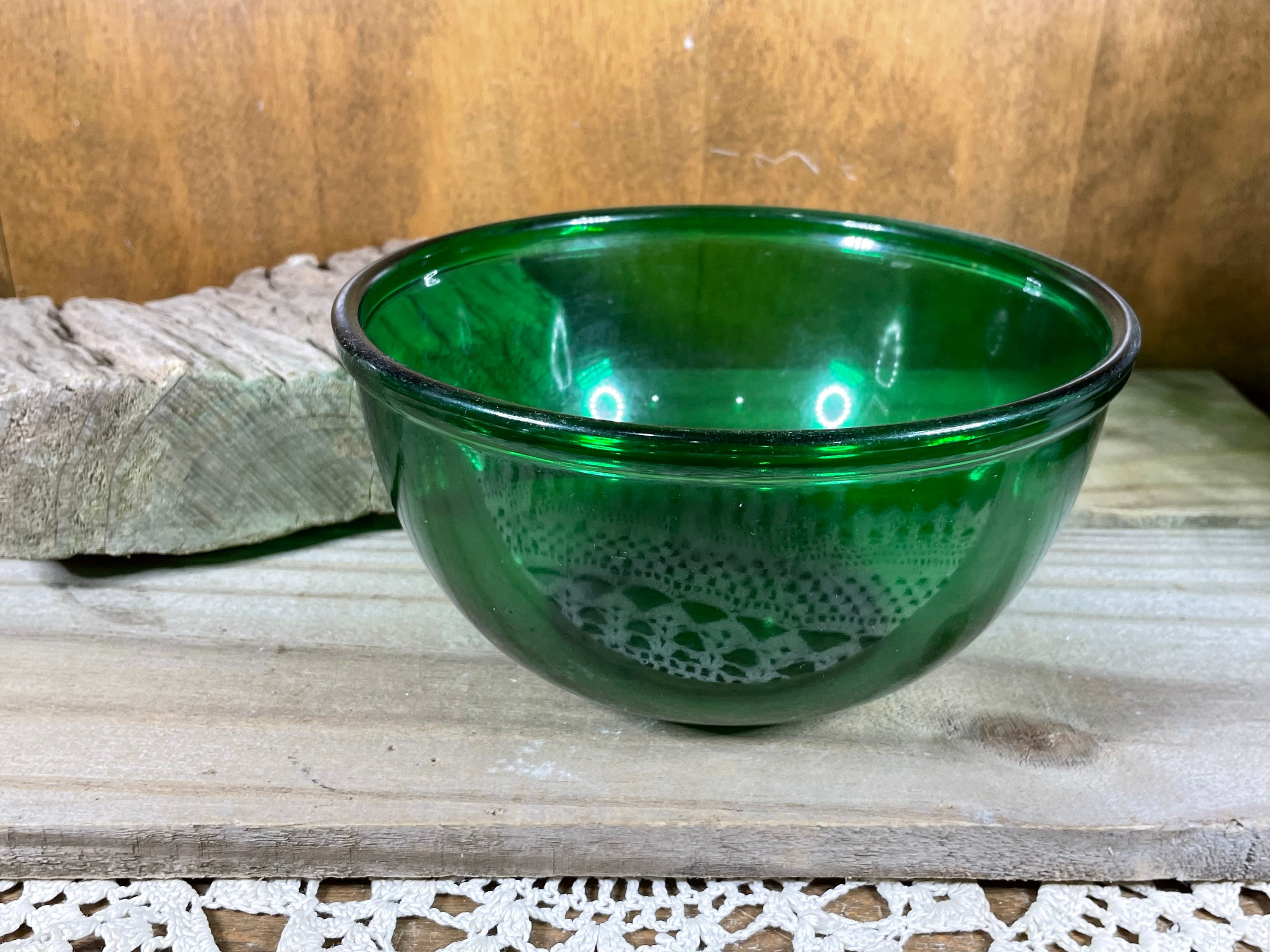 Mosser Glass Georgia Blue Vintage Mixing Bowl Set