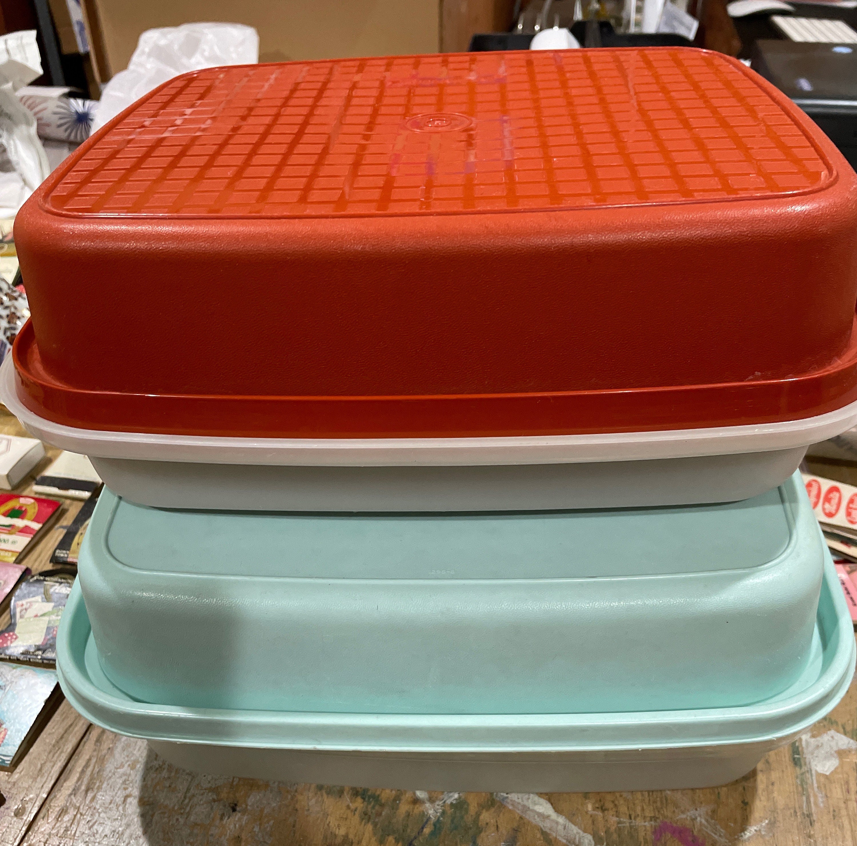 Vintage Tupperware Season Serve Marinade Tray Turquoise or 