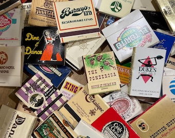 Vintage matchbooks random assortment - lot of 10