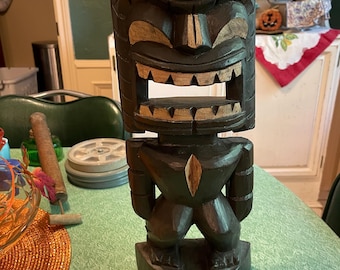 Vintage Tiki Figurine - MEDIUM Hawaiian God of Winning - 7 Inch