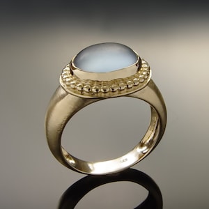 Chunky Gold and Blue Quartz Ring - Etsy