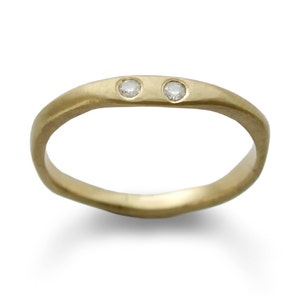 Organic Gold and diamonds ring