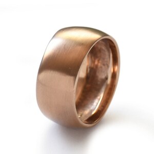 Brush finish gold wedding ring for men and women