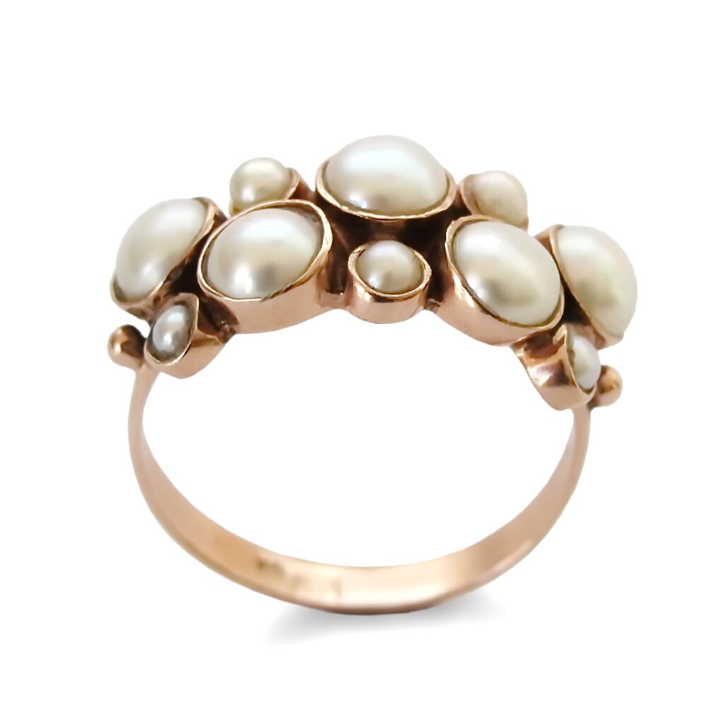 18K Pearlescent Statement Ring main image 0