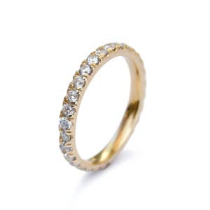 Eternity Gold Band with Diamonds