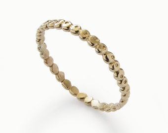 Dotted Gold Stacking Ring