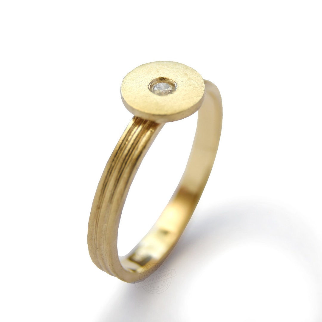 Modern Dimond Rings Modern Diamond Engagement Ring - Etsy