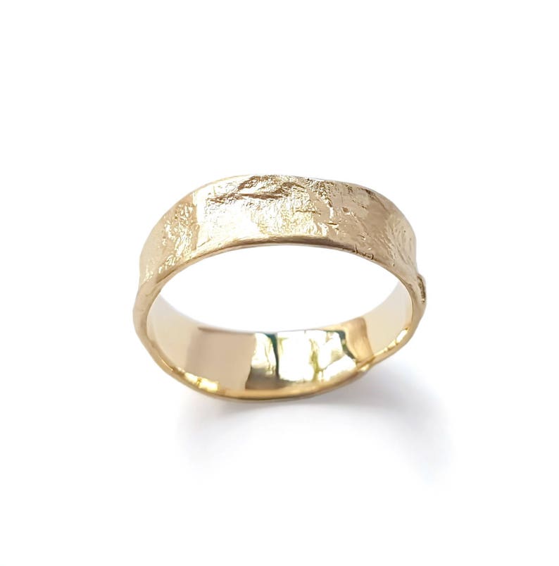 Wide Gold wedding ring image 1