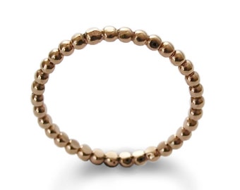 Gold Dotted Eternity Ring