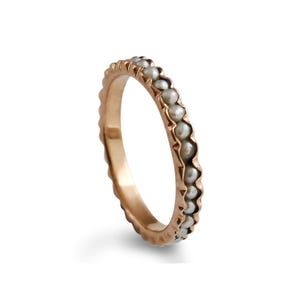 White Pearl Eternity ring