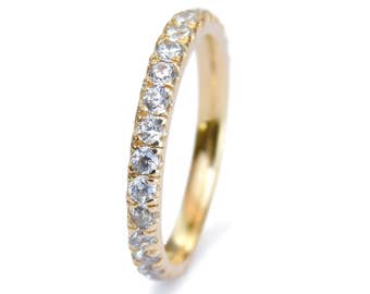 Gold eternity ring with Diamonds