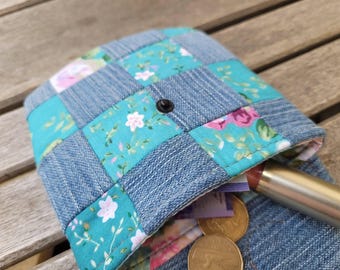 Recycled Patchwork Denim Pouch