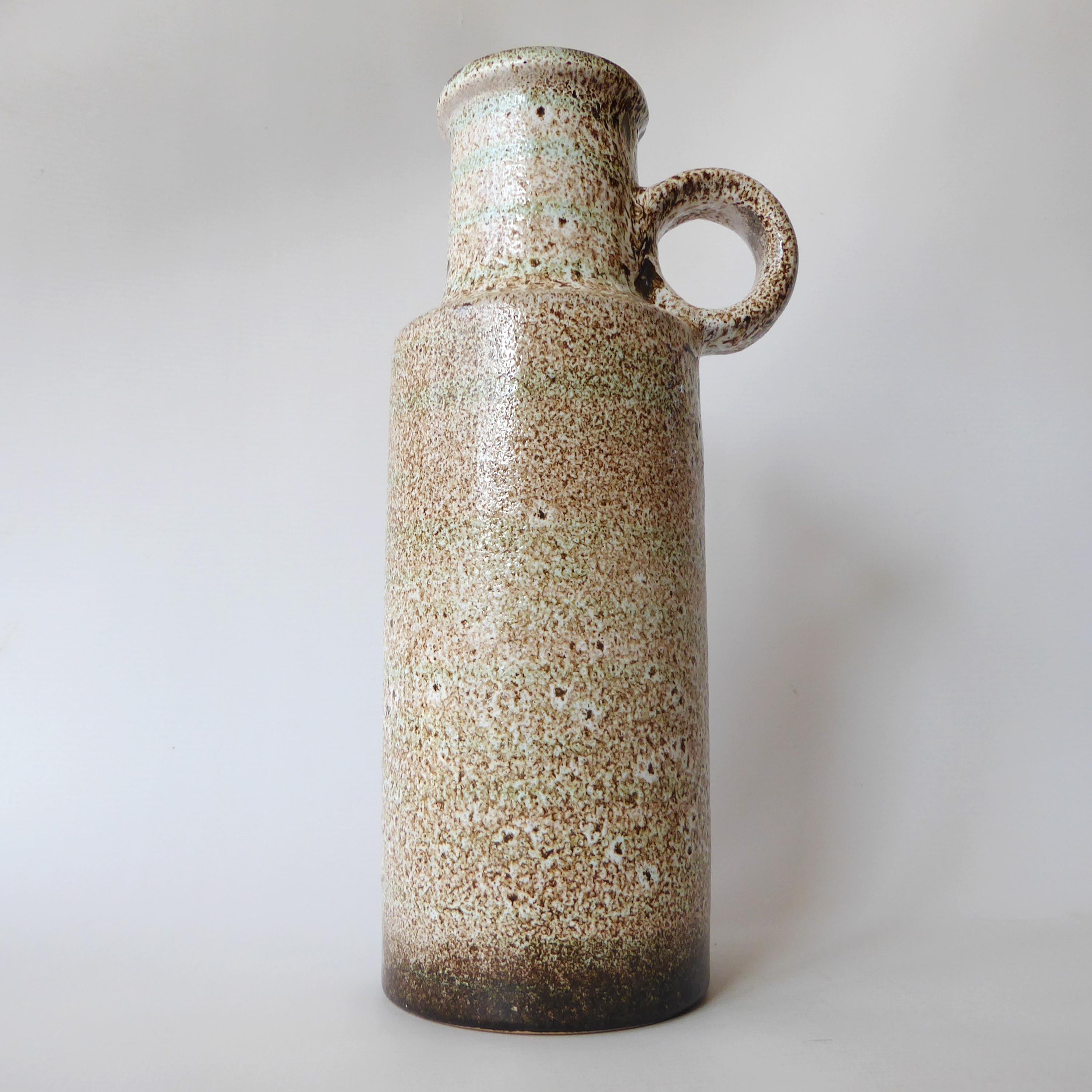Scheurich 401-28 West German Pottery Vase. Fat Lava Era Jug