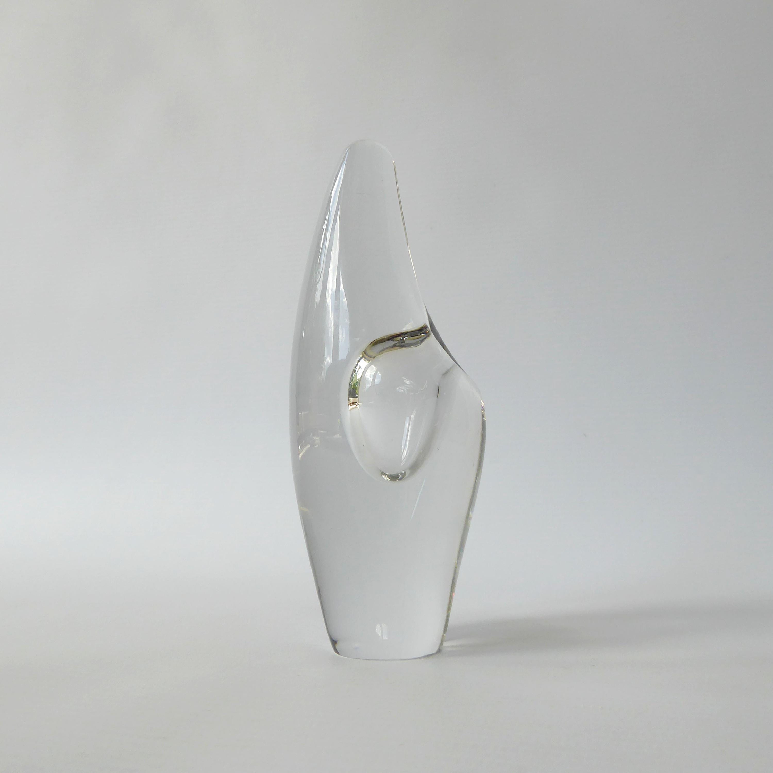 ティモ・サルパネヴァ　NO3568 オーキッド Signed Timo Sarpaneva Iittala Orkidea/orchid Vase 3568. Clear Art