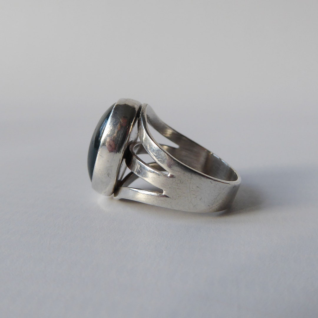 Vintage Scandinavian Nina Breddal Modernist 925 Silver & Green - Etsy UK