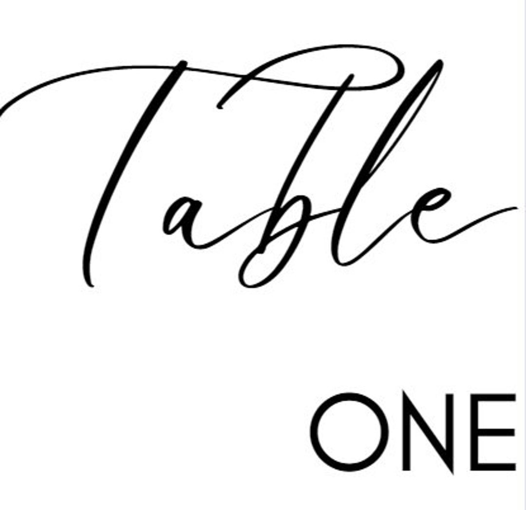 Table Numbers 130 printable Instant Download Etsy