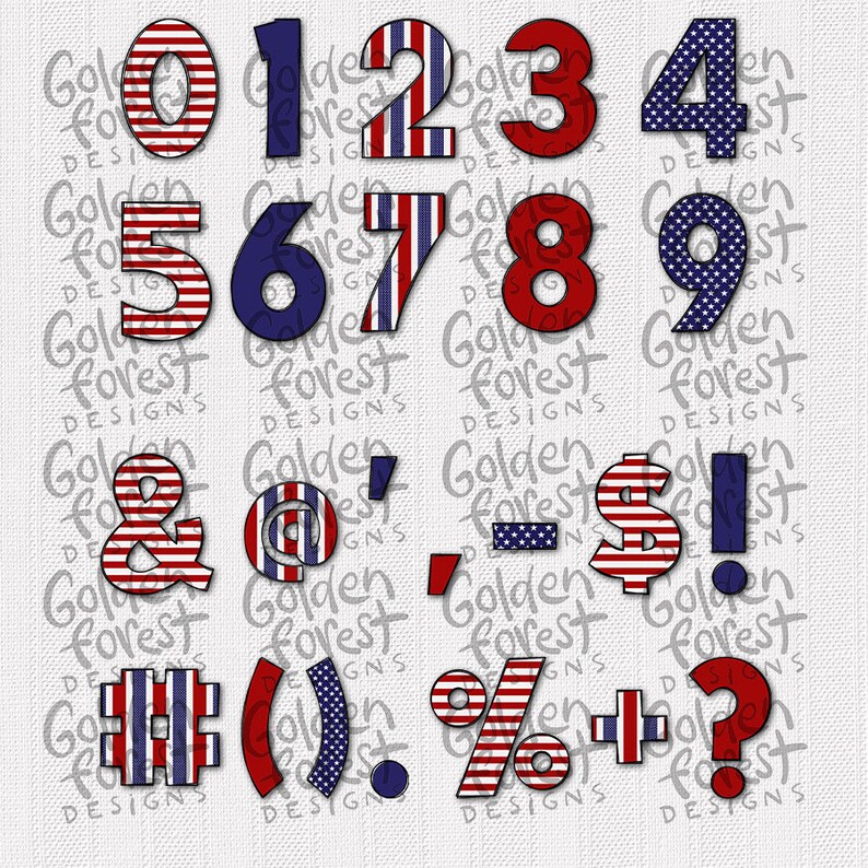 Doodle Letters Numbers and Characters Set of Five Patterns 4th Etsy