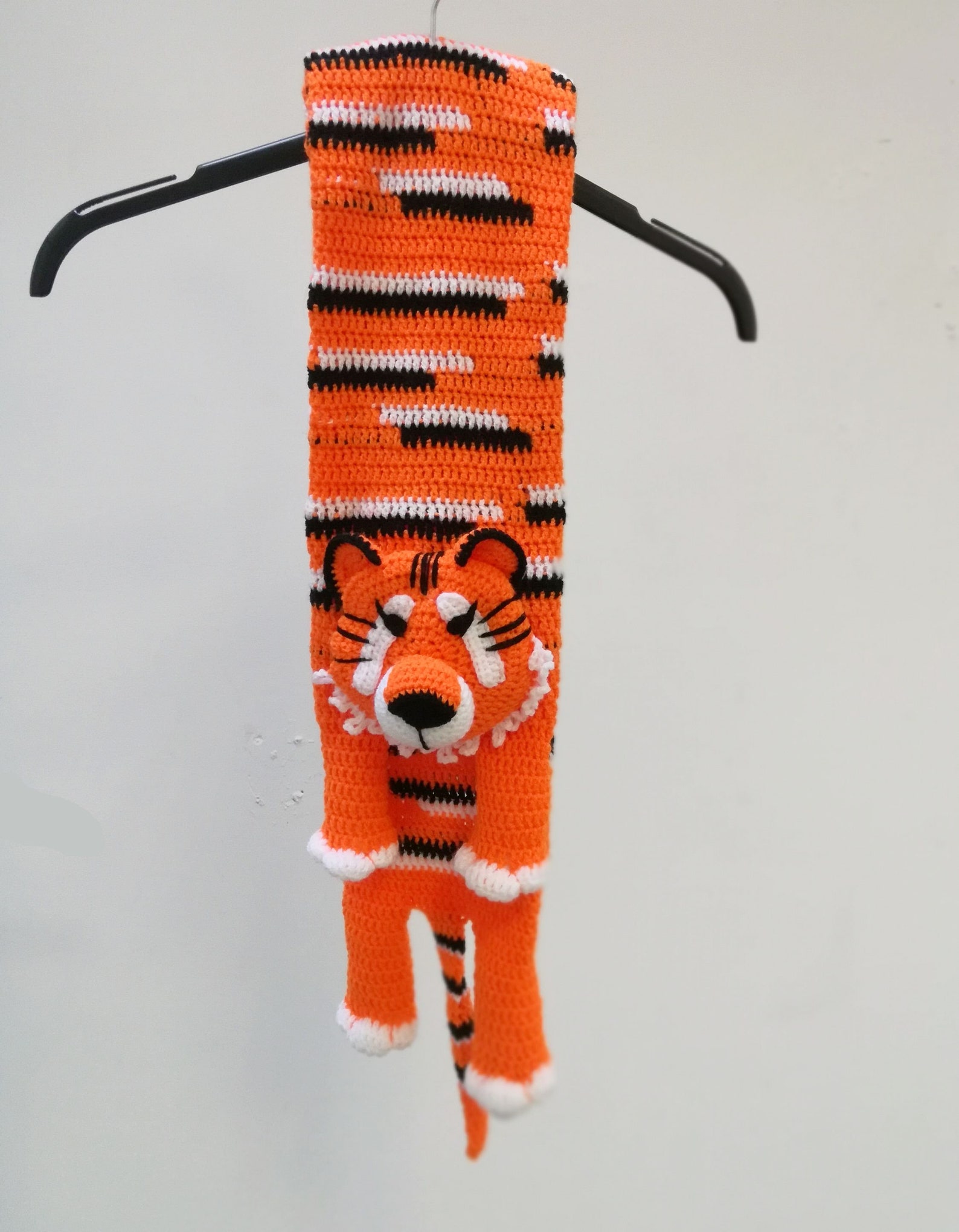 Animal Scarf Siberian Tiger Scarf Crochet Pattern PDF Etsy