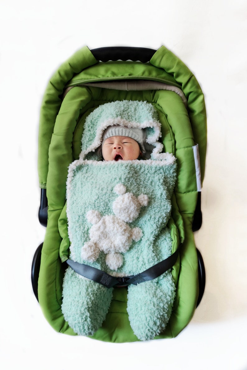 Crochet pattern for the Baby Car Seat Blanket Wrap / Car seat Etsy